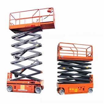 Plataforma elevatória automática em tesoura